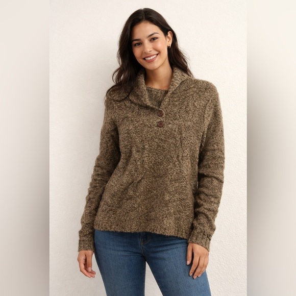 Columbia Sweaters - Columbia Brown Cowl Neck Sweater